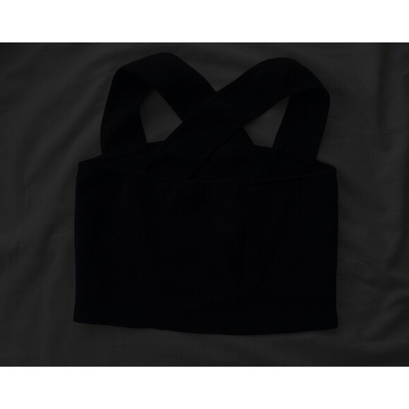 Aritzia Babaton Torsten Knit Top Black Minimalist Timeless Modern Women’s Medium - Picture 3 of 6